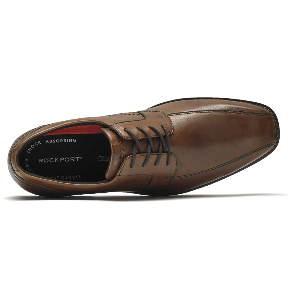 Rockport Singapore Mens Oxfords - Slayter Bike Toe Brown - WZ6512973